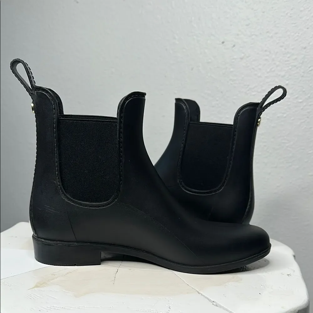 Sam Edelman Tinsley Black Chelsea Rain Boots - Size 7 (A-1644)